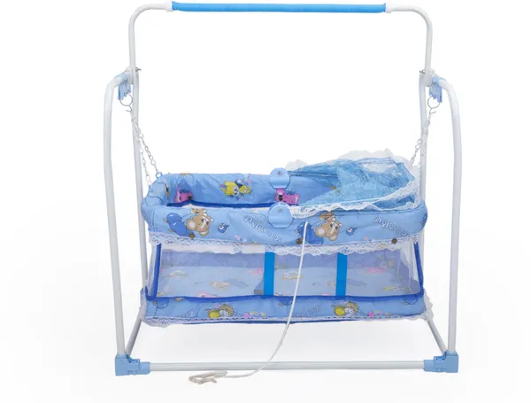 Cradle_For_New_Born_Babyswing_Jhula_For_Baby_|_Kids_Cradle_With_Mosquito_Net_Cot_(Blue)