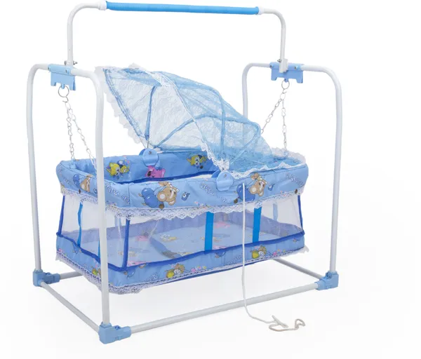 Cradle_For_New_Born_Babyswing_Jhula_For_Baby_|_Kids_Cradle_With_Mosquito_Net_Cot_(Blue)