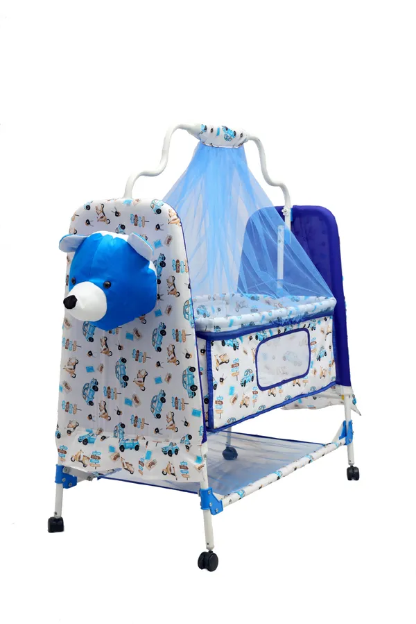 Cridle_for_kids_Jhula_for_baby_Newborn_Baby_with_Mosquito_net_Cradle_For_Baby_(Blue)