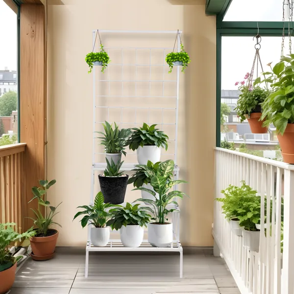 White_Metal_Pot_For_Indoor