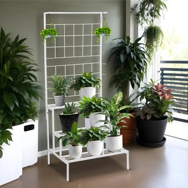 White_Metal_Pot_For_Indoor