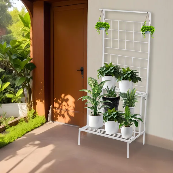 White_Metal_Pot_For_Indoor