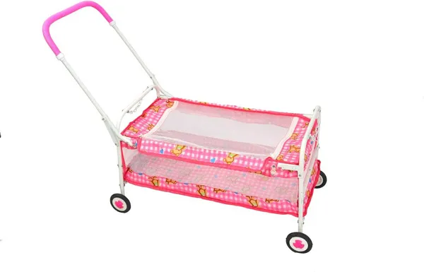 Cradle_For_New_Born_Baby_Swing_Jhula_For_Baby_|_Kids_Cradle_With_Mosquito_Net_Cot_(Pink)