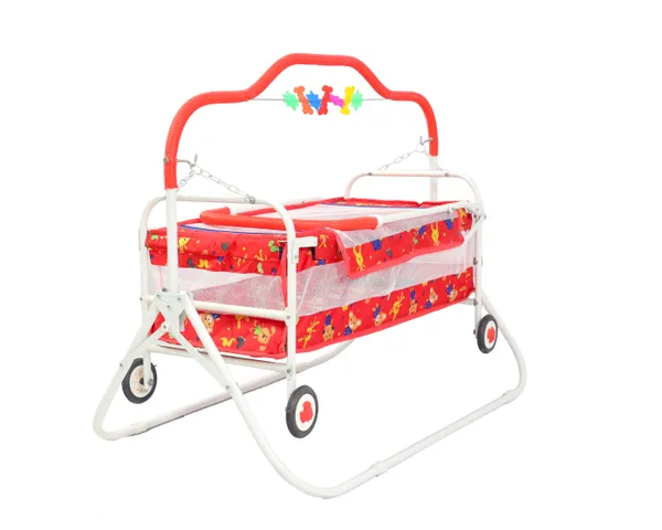 Cradle_For_New_Born_Baby_Swing_Jhula_For_Baby_|_Kids_Cradle_With_Mosquito_Net_Cot_(Red)