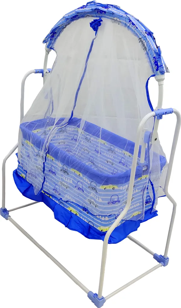 Newborn_Baby_Swing_Cradle_Jhula_for_Baby_with_Mosquito_Net_Baby_Cradle_Swing_(Blue)