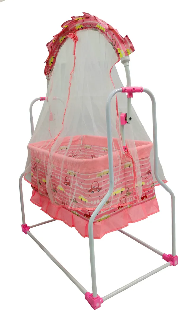 Newborn_Baby_Swing_Cradle_Jhula_for_Baby_with_Mosquito_Net_Baby_Cradle_Swing_(Pink)