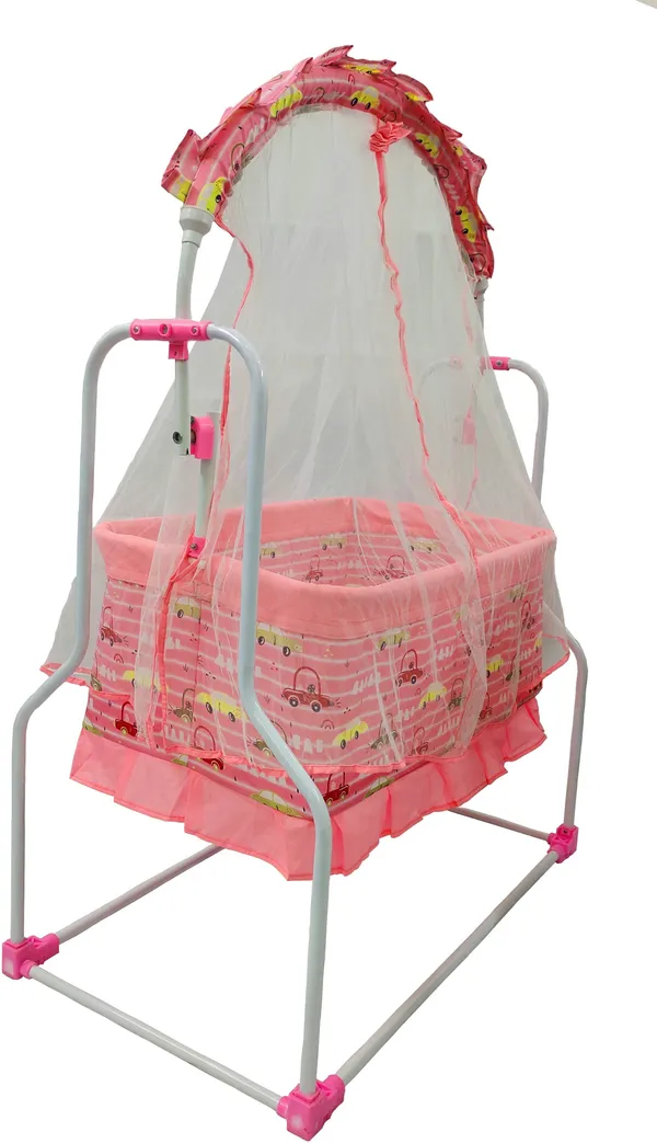 Newborn_Baby_Swing_Cradle_Jhula_for_Baby_with_Mosquito_Net_Baby_Cradle_Swing_(Pink)