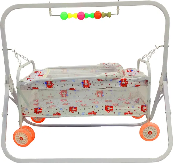 Baby_Jhula_Baggi_Cradle_Square_Pipe_For_New_Born_Baby_Cot_(Orange,_White)