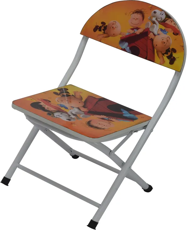 Yellow_Plywood_&_Metal_Desk_Chair_For_Baby