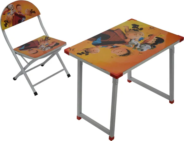 Yellow_Plywood_&_Metal_Desk_Chair_For_Baby