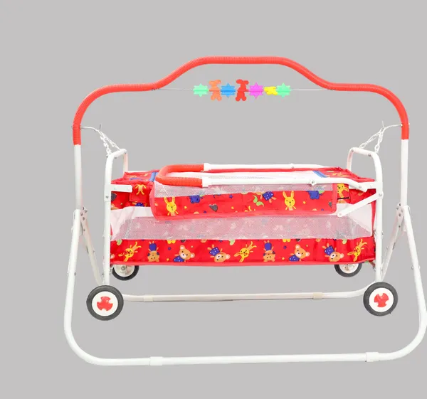 Cradle_For_New_Born_Baby_Swing_Jhula_For_Baby_|_Kids_Cradle_With_Mosquito_Net_Cot_(Red)
