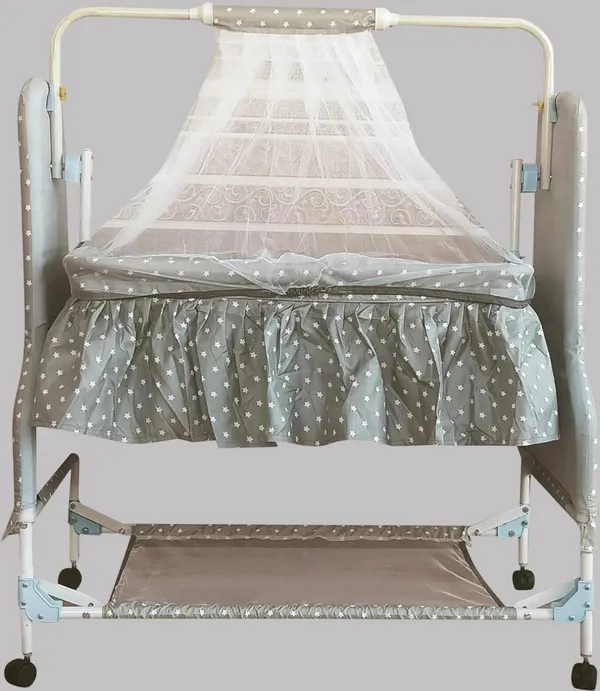 Cridle_for_kids_Jhula_for_baby_Newborn_Baby_with_Mosquito_net_Cradle_For_Baby_(Grey)