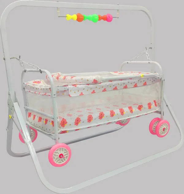 Baby_Jhula_Baggi_Cradle_Square_Pipe_For_New_Born_Baby_Cot_(Pink,_White)