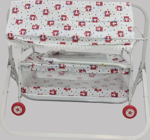 Cradle_Square_Pipe_For_New_Born_Baby_Cot_(Red,_White)