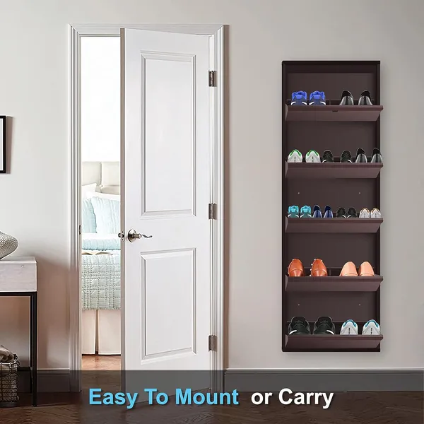 Brown_Metal_Shoe_Cabinet_For_Home_With_Doors_&_Lock_Wall_Mount_Metal_Shoe_Rack_Metal