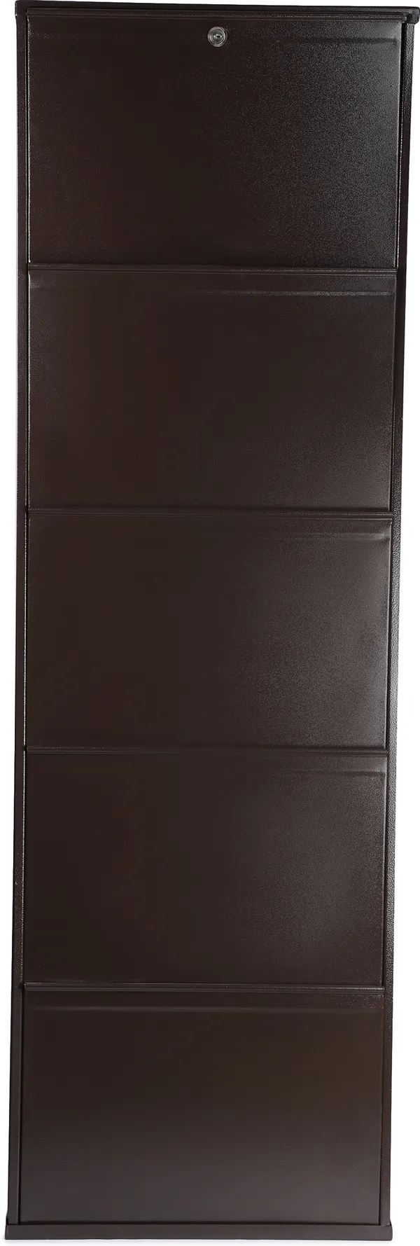 Brown_Metal_Shoe_Cabinet_For_Home_With_Doors_&_Lock_Wall_Mount_Metal_Shoe_Rack_Metal