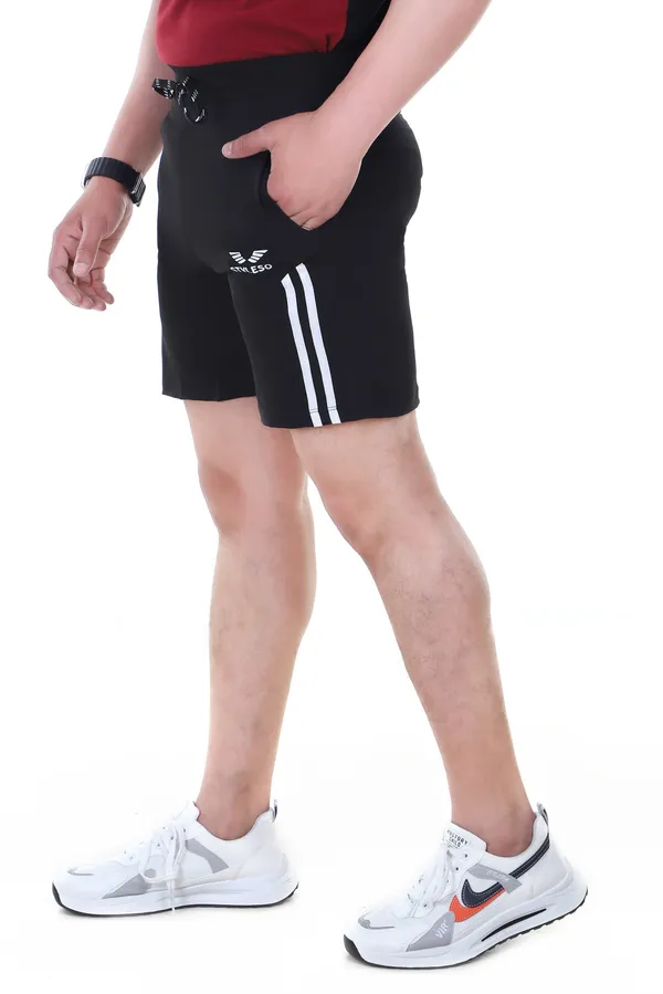 Black_Silk_Blend_Solid_Basic_Shorts_For_Men