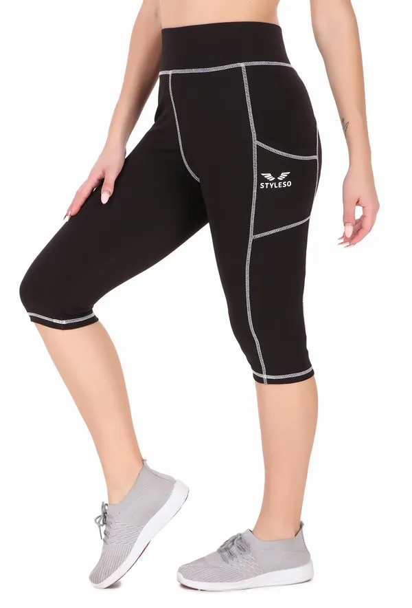 Black_Lycra_Blend_Striped_Tights_For_Women