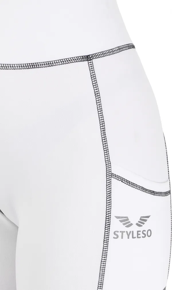 White_Lycra_Blend_Solid_Tights_For_Women
