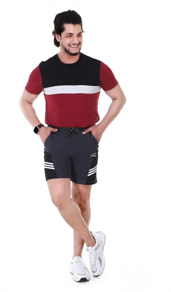 Grey_Silk_Blend_Solid_Basic_Shorts_For_Men