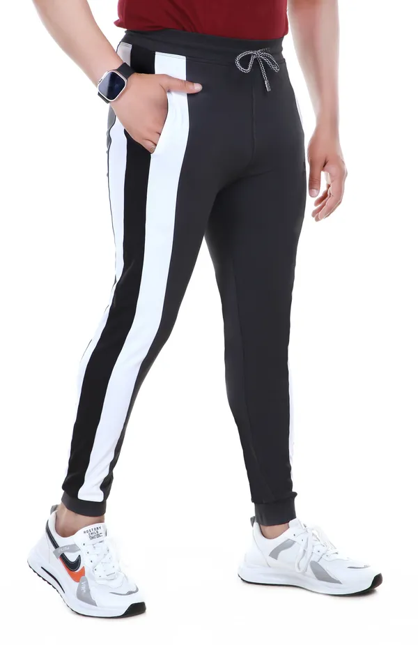 Black_Lycra_Blend_Solid_Striped_Track_Pants_For_Men