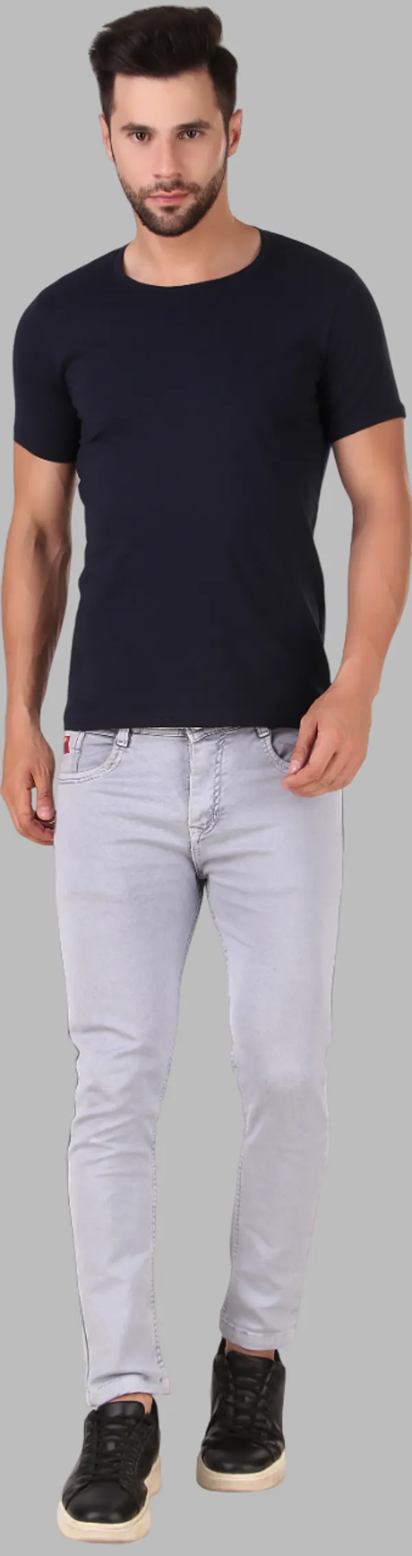 Navy_Blue_Cotton_Blend_Solid_Round_Neck_T-Shirt_For_Men