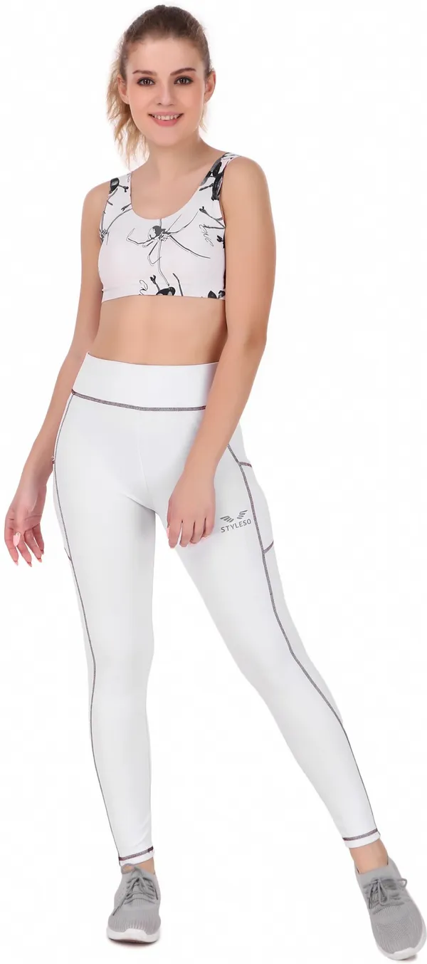 White_Lycra_Blend_Ankle_Length_Tights_For_Women