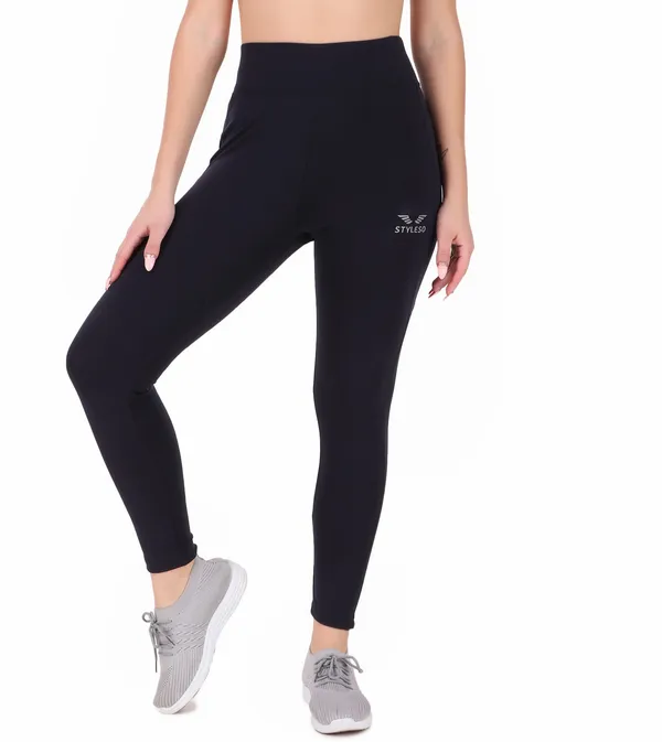 Blue_Lycra_Blend_Ankle_Length_Tights_For_Women