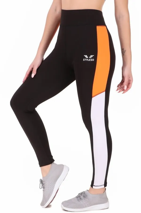 Black_Lycra_Blend_Color_Block_Tights_For_Women