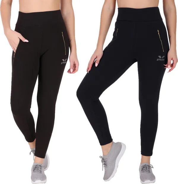 Pack_Of_2_Multicolor_Lycra_Blend_Ankle_Length_Tights_For_Women