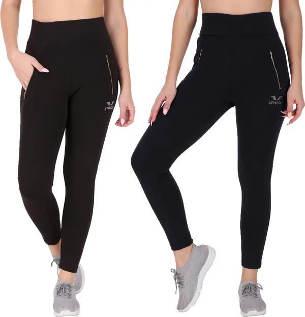 Pack_Of_2_Black_&_Blue_Lycra_Blend_Solid_Jegging_For_Women