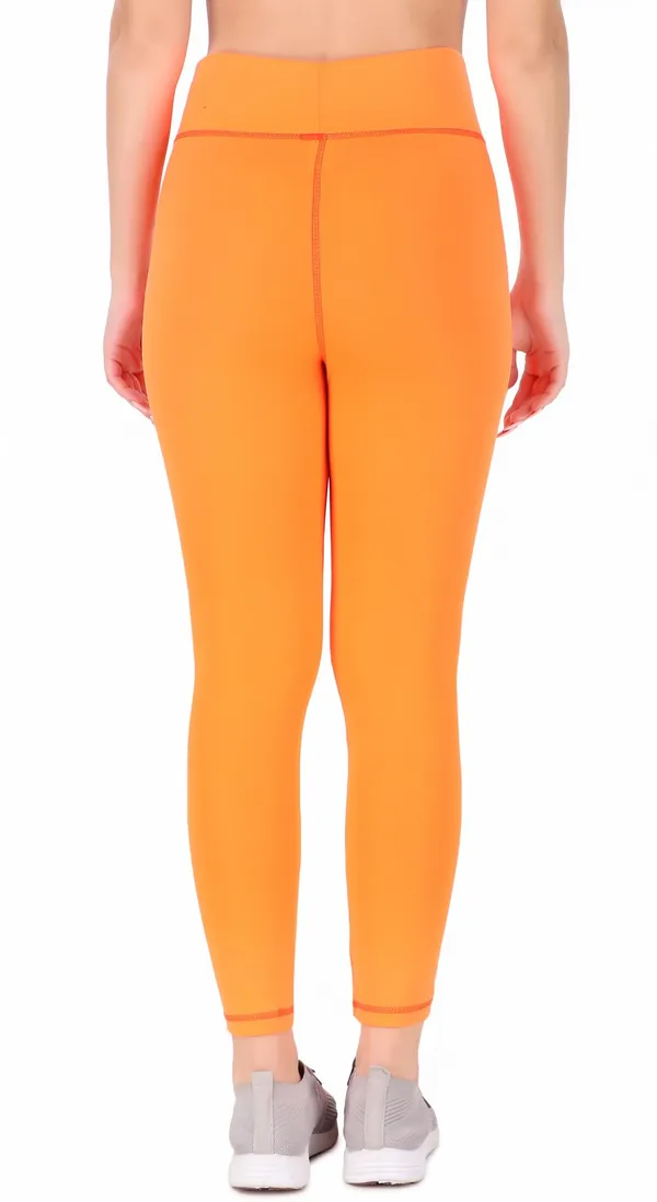 Orange_Lycra_Blend_Ankle_Length_Tights_For_Women