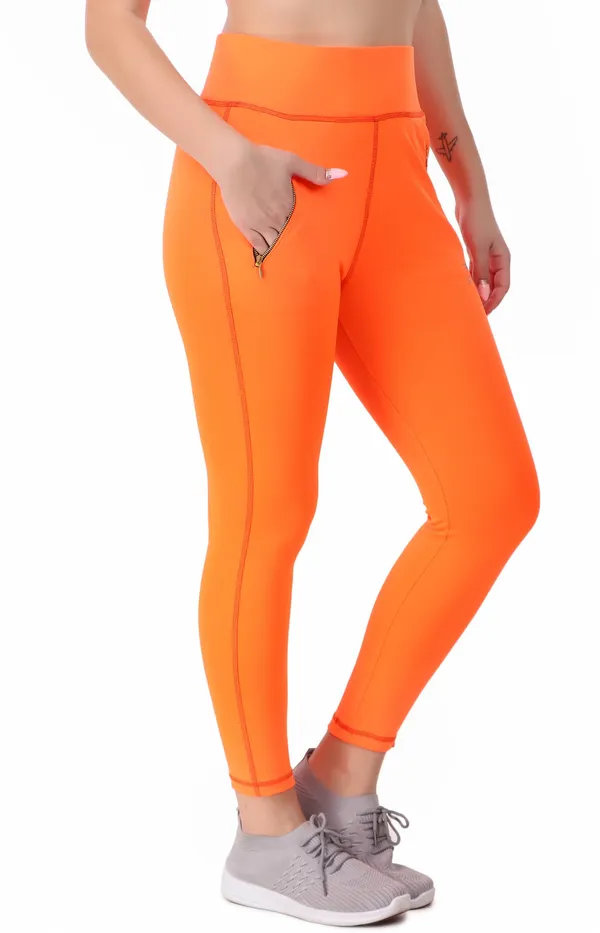 Orange_Lycra_Blend_Ankle_Length_Tights_For_Women