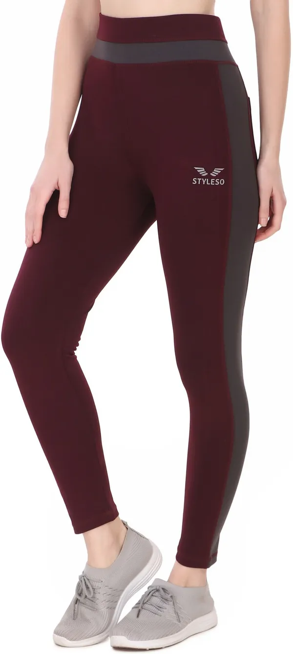Maroon_Lycra_Blend_Striped_Jegging_For_Women