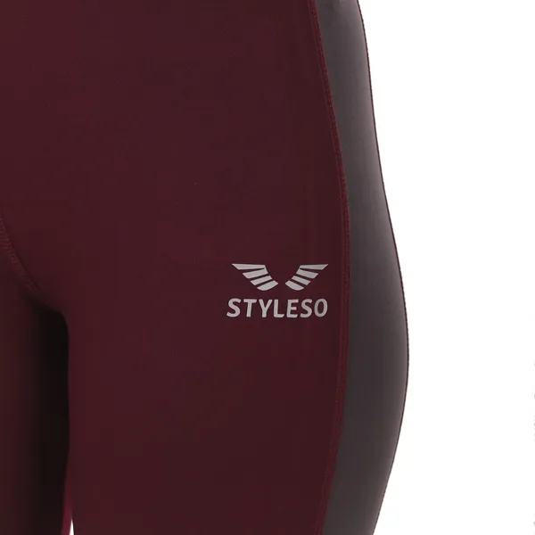 Maroon_Lycra_Blend_Striped_Jegging_For_Women