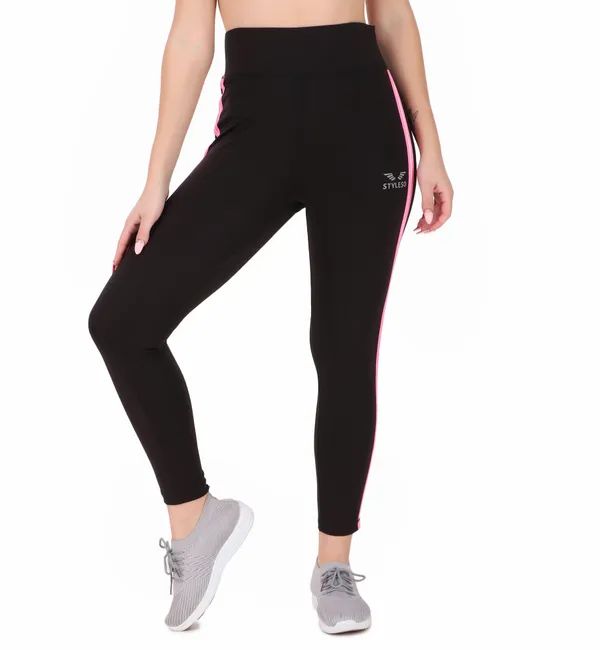 Black_Lycra_Blend_Ankle_Length_Tights_For_Women