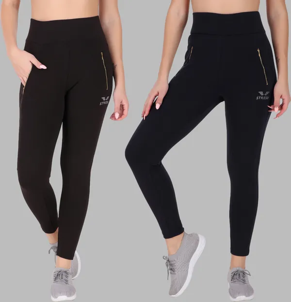 Pack_Of_2_Black_&_Blue_Lycra_Blend_Solid_Jegging_For_Women