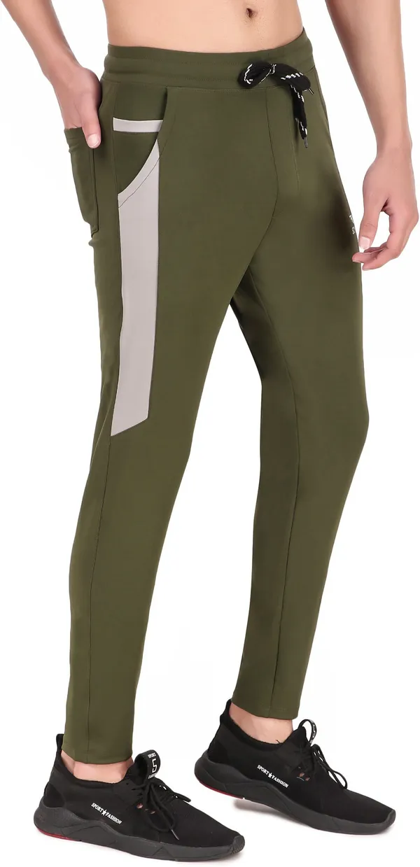 Dark_Green_Lycra_Blend_Track_Pants_For_Men