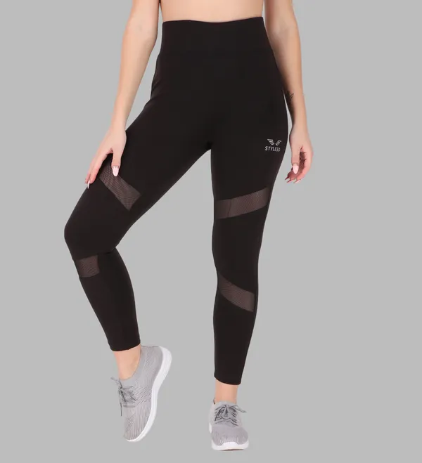 Black_Lycra_Blend_Ankle_Length_Tights_For_Women