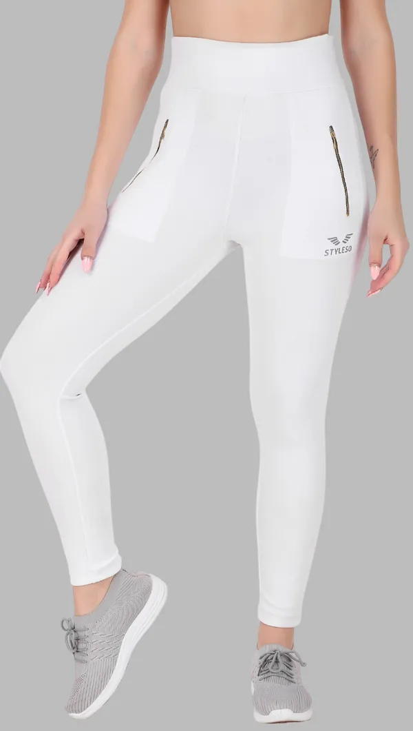 White_Lycra_Blend_Ankle_Length_Tights_For_Women