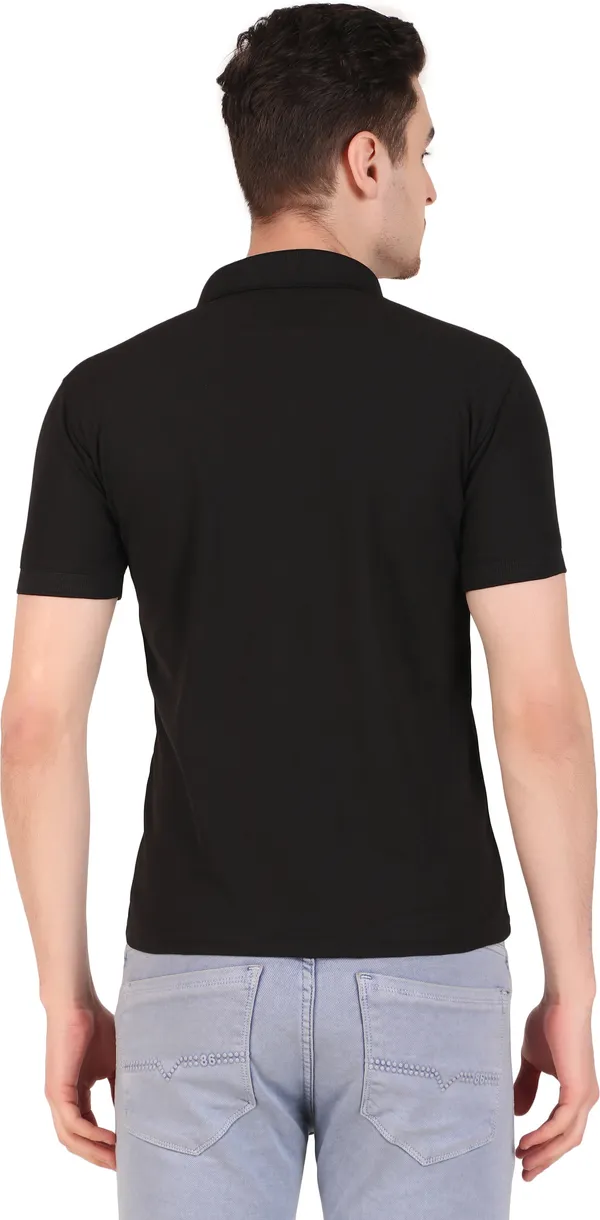 Black_Polyester_Solid_Polo_Neck_T-Shirt_For_Men