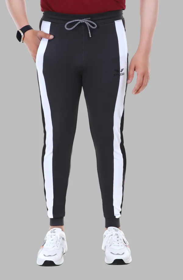 Black_Lycra_Blend_Solid_Striped_Track_Pants_For_Men