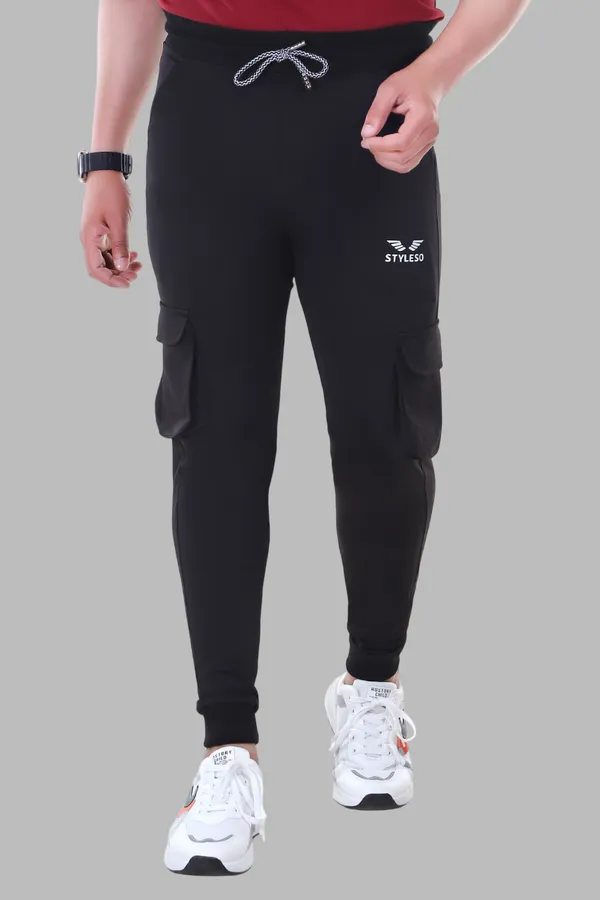 Black_Lycra_Blend_Solid_Track_Pants_For_Men