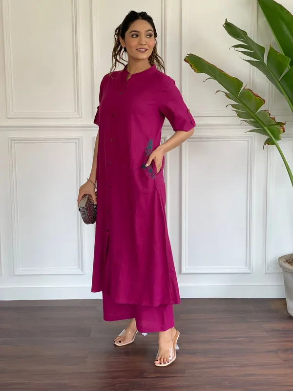 Pink_Cotton_Embroidered_Kurta_Palazzo_Set_For_Women