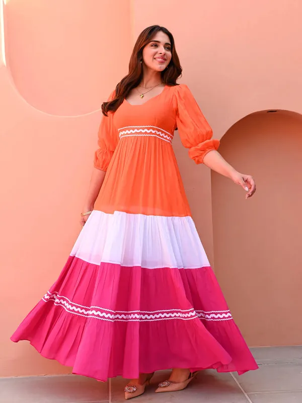 Multicolor_Cotton_Trio_Tone_Dress_For_Women