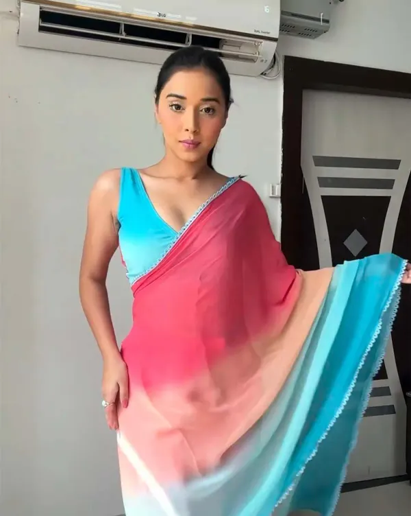 Stunning_1-Minute_Ready_To_Wear_Multi_Color_Georgette_Saree