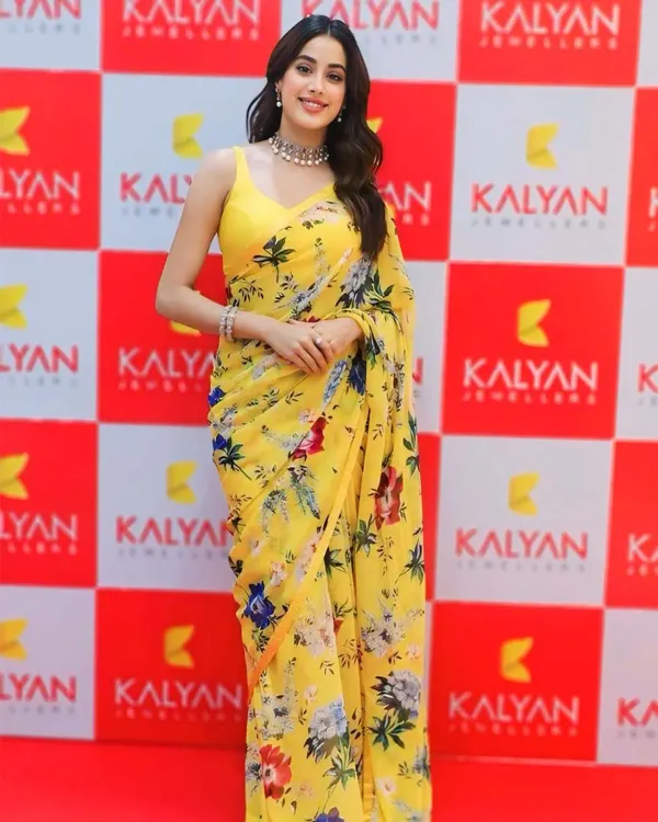 Yellow_Color_1-Minute_Ready_To_Wear_Georgette_Saree_With_Blouse_Piece