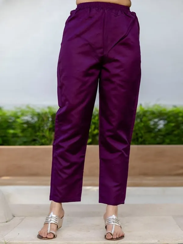 Khodal_Purple_Silk_Jequrd_Three-Quarter_Sleeves_Kurta_Set_With_Dupatta