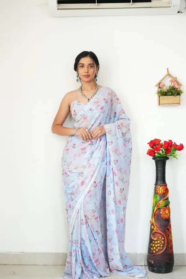 Ready_To_Wear_Multicolor_Trendy_1-Minute_Georgette_Saree