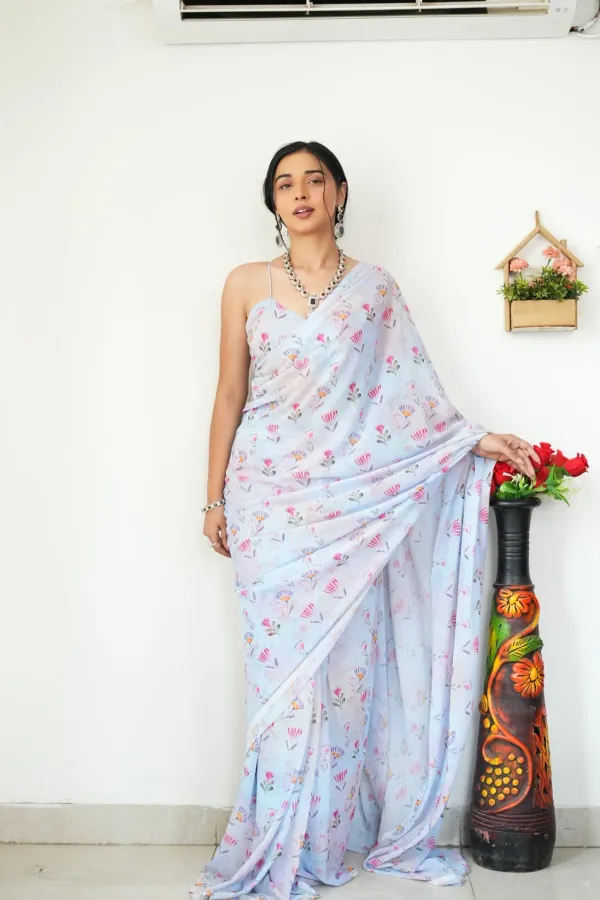 Ready_To_Wear_Multicolor_Trendy_1-Minute_Georgette_Saree